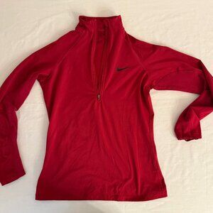 Nike dry fit 3/4 zip pullover long sleeve